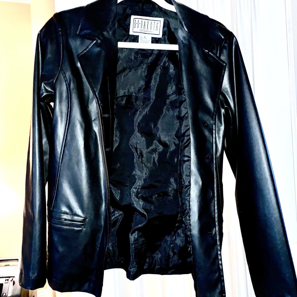 Faux leather jacket